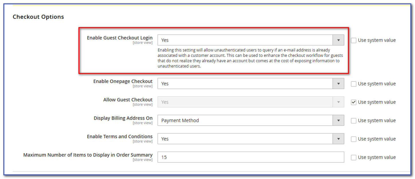 Magento 2 Enable Guest Checkout Login